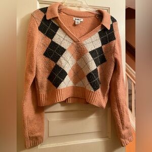 Comfy Argyle Sweater